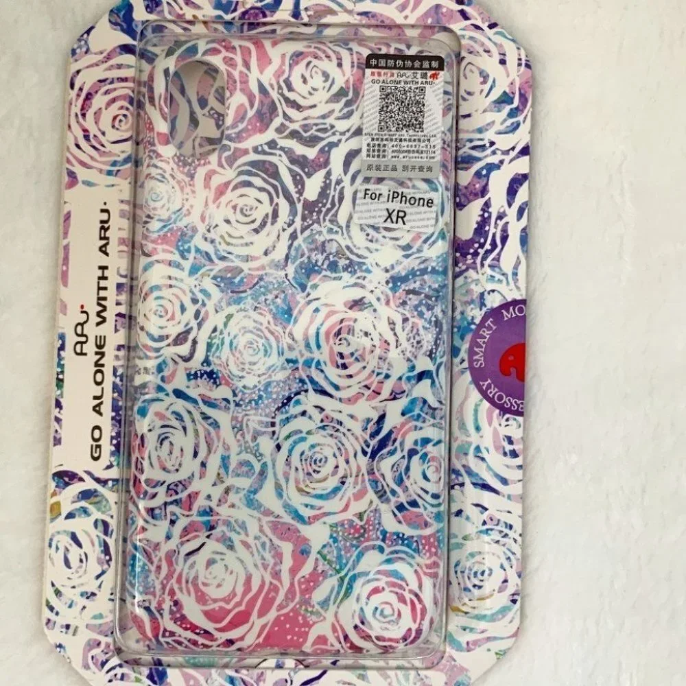 iPhone XR tpu gold stamp pattern case